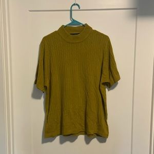 Short sleeve knit sweater 2X
